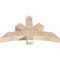 Ekena Millwork Davenport Smooth Timber Gable Bracket, Douglas Fir, 48"W x 28"H x 5 1/2"D x 5 1/2"F, 14/12 Pitch GBW048X28X0606DAV00SDF - alternate 4